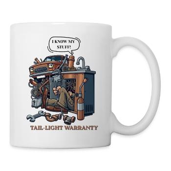 Garagenmechaniker: Auto und Werkzeuge - Tasse - Weiß - Rechts