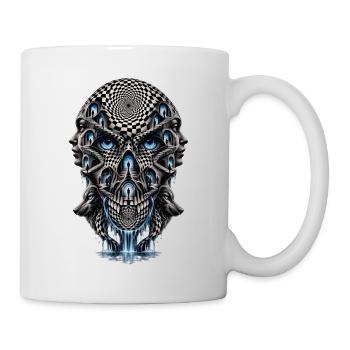 Surreales Kopf-Treppenlabyrinth - Tasse - Weiß - Rechts