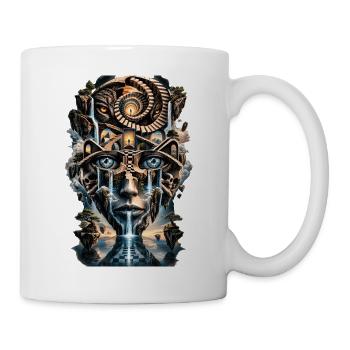Spirale der Augenwelten - Tasse - Weiß - Rechts