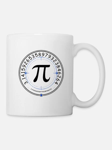 Pi im Zielkreis - Tasse - Weiß