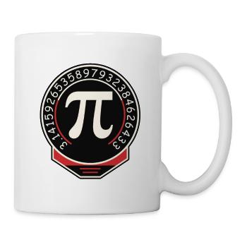 Pi Symbol Badge Ziffernring - Tasse - Weiß - Rechts