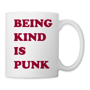 Freundlich zu sein ist Punk - Tasse - Weiß - Rechts
