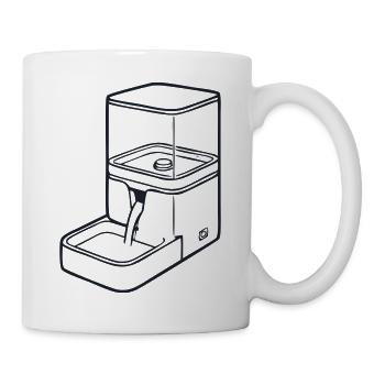 Trinkbrunnen Haustier Icon - Tasse - Weiß - Rechts