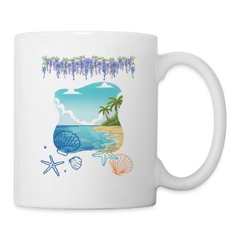 Strand - Tasse - Weiß - Rechts