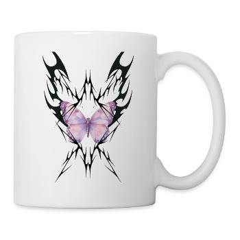 GEBOREN, UM ZERSTÖRT ZU WERDEN - Tasse - Weiß - Rechts