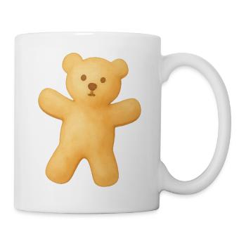 Teddybär-Keks - Tasse - Weiß - Rechts