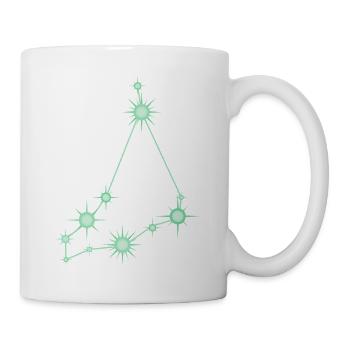 Steinbock-Stern Sternbild Tierkreiszeichen Grün - Tasse - Weiß - Rechts
