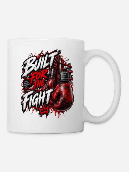 Gebaut für den Kampf - Tasse - Weiß