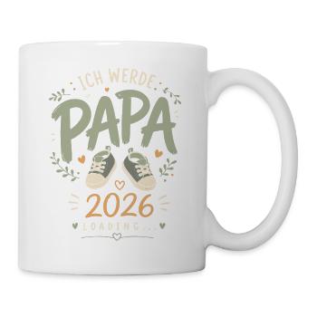 Werdender Vater Ich werde Papa - Tasse - Weiß - Rechts