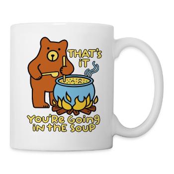 Suppenküche - Tasse - Weiß - Rechts