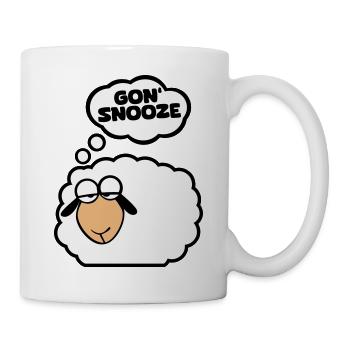 Schlafschaf englisch - Tasse - Weiß - Rechts