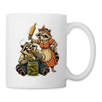 Erwischt mit grüner Hand! - Tasse - Weiß - Rechts