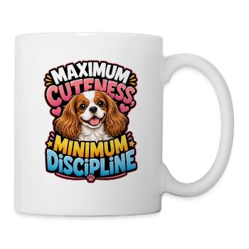 Kavallerier King Charles Spaniel - Tasse - Weiß - Rechts