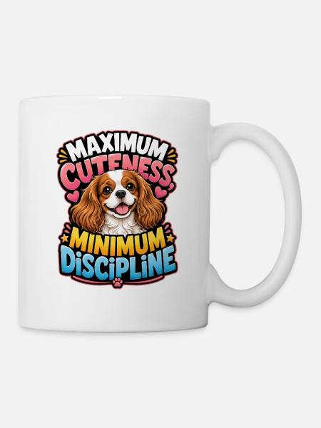 Kavallerier King Charles Spaniel - Tasse - Weiß