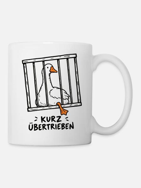 Kurz übertrieben - Tasse - Weiß