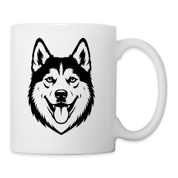 Pomsky - Tasse - Weiß - Rechts