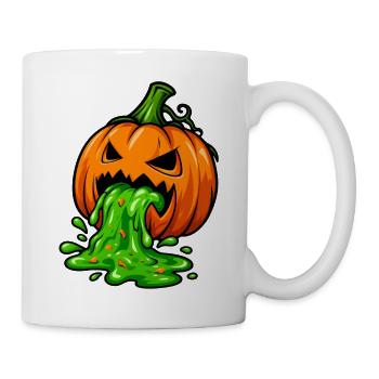 Giftiger Halloween Kürbis - Tasse - Weiß - Rechts