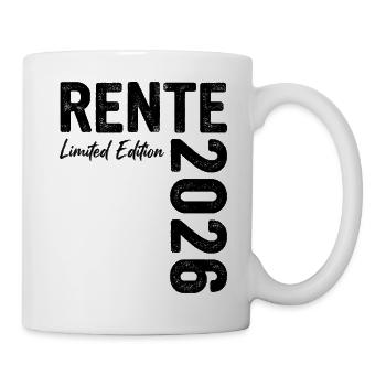 Rente 2026 Limited Edition Ruhestand - Tasse - Weiß - Rechts