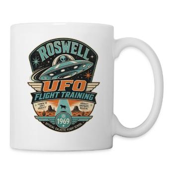 ROSWELL UFO FLIGHT TRAINING - Tasse - Weiß - Rechts