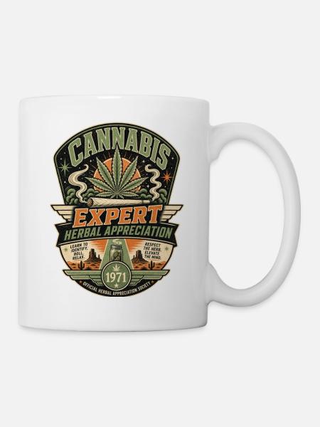 CANNABIS EXPERT - Tasse - Weiß