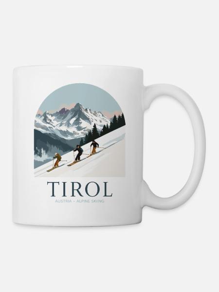 Tirol Austria Alpine Skiing - Tasse - Weiß