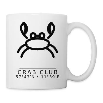 CrabClub: Koordinaten - Tasse - Weiß - Rechts