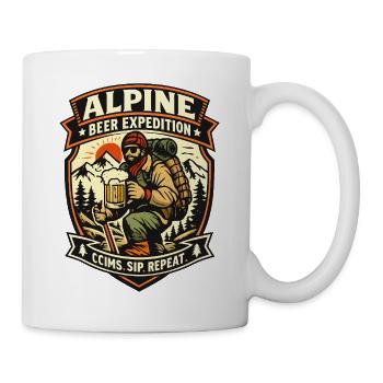 Alpine Bier Expedition - Tasse - Weiß - Rechts