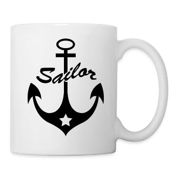 anker_wappen2 - Tasse - Weiß - Rechts