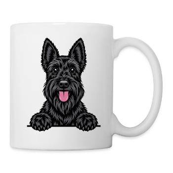 Scottish Terrier - Tasse - Weiß - Rechts