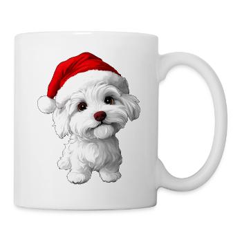 Weihnachten Hunde - Tasse - Weiß - Rechts