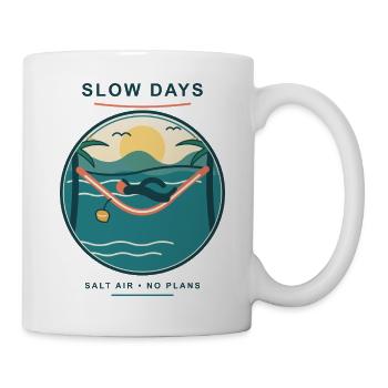 Slow Days Strandhammock Signet - Tasse - Weiß - Rechts