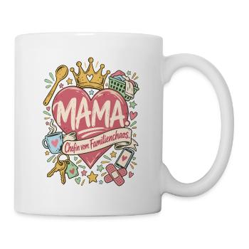 Mama Chefin vom Familienchaos - Tasse - Weiß - Rechts