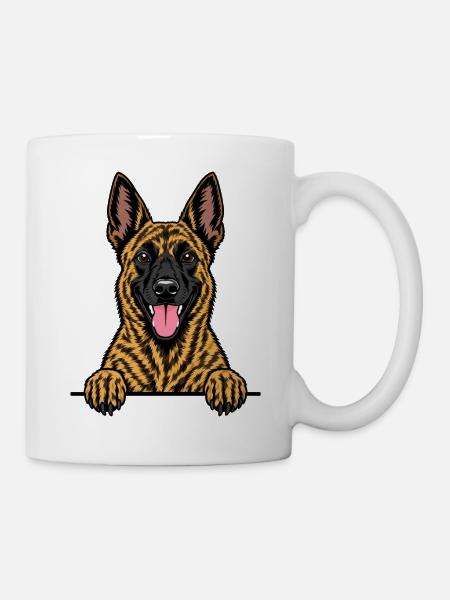 Holländischer Schäferhund - Tasse - Weiß