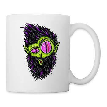 baertiger_Alien - Tasse - Weiß - Rechts