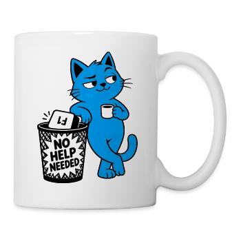 Chat-Geek-Rebell – Keine Hilfe gebraucht - Tasse - Weiß - Rechts