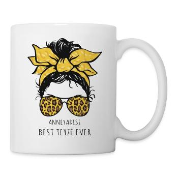 Anne Yarisi Best Teyze Ever Türkische Tante - Tasse - Weiß - Rechts