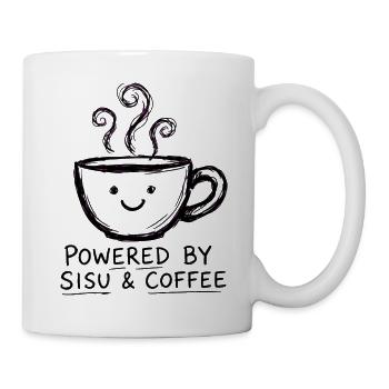 Sisu und Kaffee – Kaffeetasse - Tasse - Weiß - Rechts
