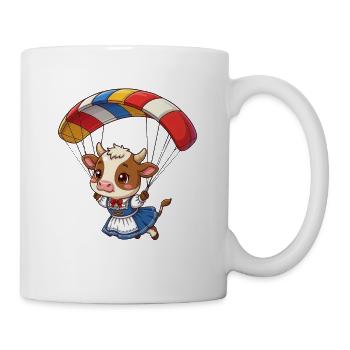 Gleitschirm Flug in bayern Tracht Paraglider - Tasse - Weiß - Rechts