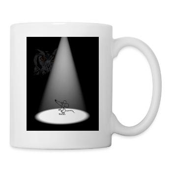 Lichtspot Maus im Rampenlicht - Tasse - Weiß - Rechts