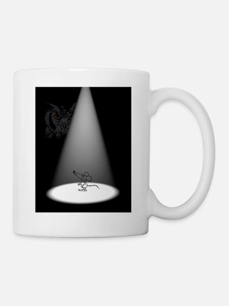 Lichtspot Maus im Rampenlicht - Tasse - Weiß