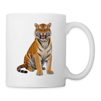 Tiger - Tasse - Weiß - Rechts