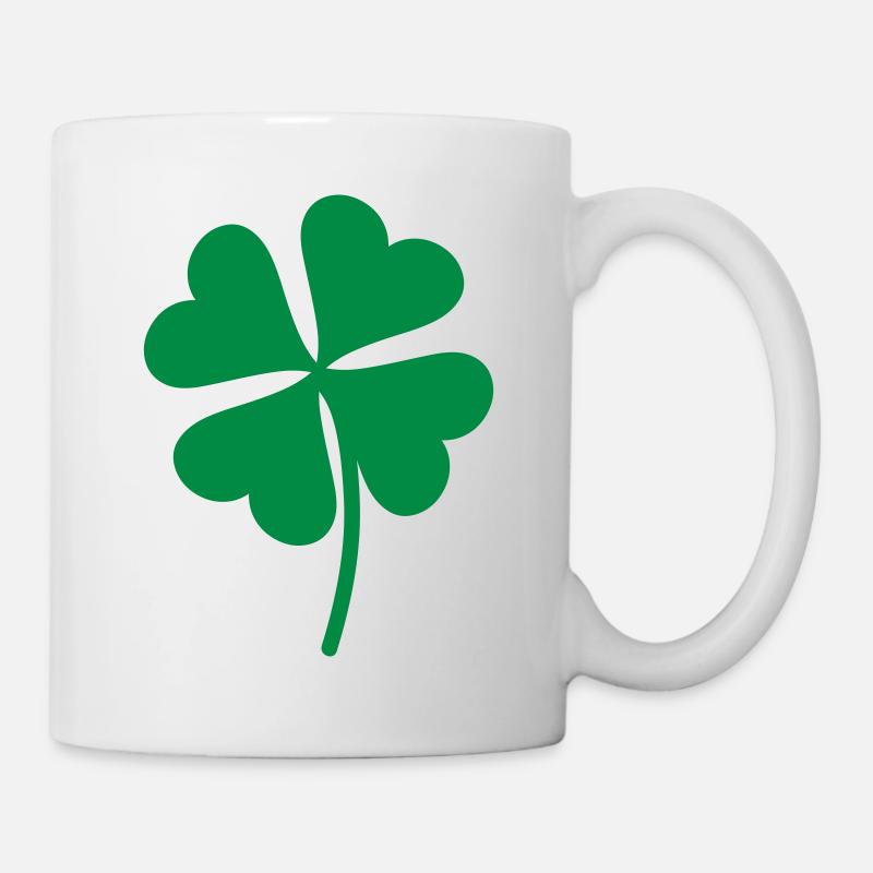 Glücksklee - Tasse - Weiß