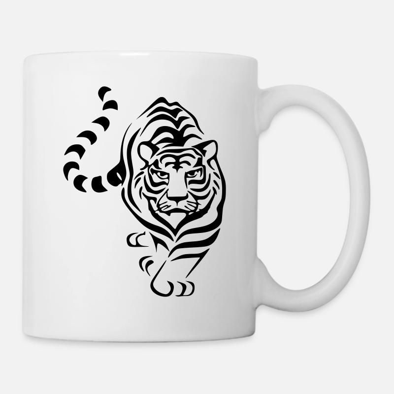 tiger T Shirt selber gestalten - Tasse - Weiß
