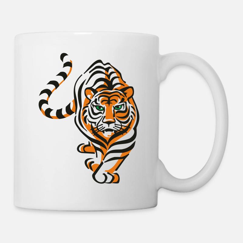 Tiger (3c) - Mug - white