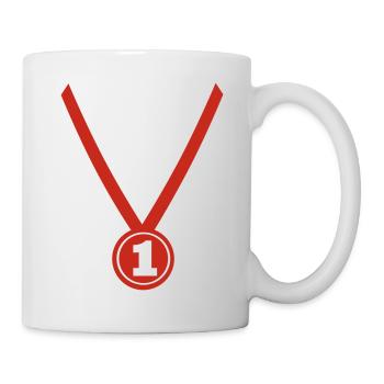 Winner - Champion - Medal - Mug - white - Right