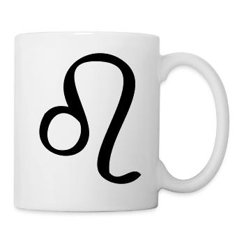 Löwe Sternzeichen - Tasse - Weiß - Rechts