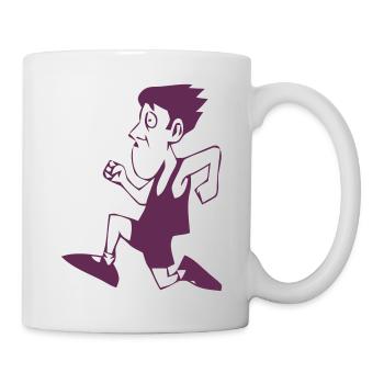 Marathon runner - Mug - white - Right