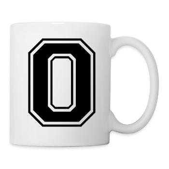 0, Null, Nummer, Zahl - Tasse - Weiß - Rechts