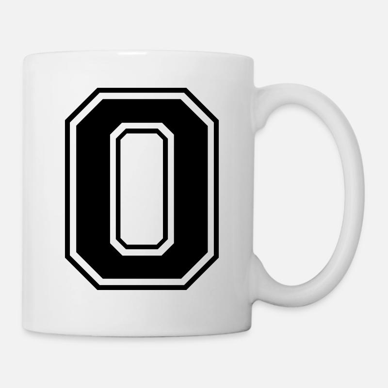 0, Null, Nummer, Zahl - Tasse - Weiß