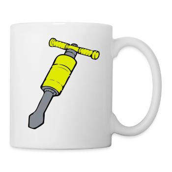 Presslufthammer - Tasse - Weiß - Rechts